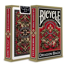Покерні карти Bicycle Dragon Back (Золоті, Gold)