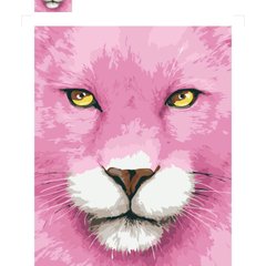 Картина по номерам "Рожева левиця", 30х40 см