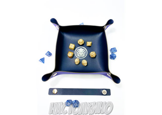 Лоток для кубиков Ктулху (синий) (Dice tray Cthulhu navy)