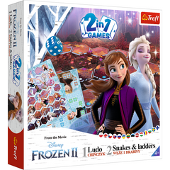 Настольная игра Холодное сердце 2 в 1 : Лудо и "Змеи и лестницы" (Disney. Frozen: Ludo + Sneaks&Leaders)
