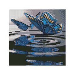 Алмазная мозаика "Метелики на воді", 30х30 см