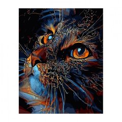 Картина по номерам "Кіт з яскравими очима", 40х50 см