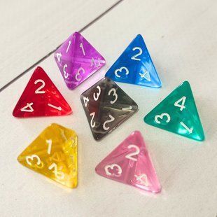 Кубик D4 (прозрачный)