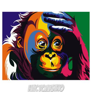 Картина за номерами "Поп арт мавпеня", 40х50 см