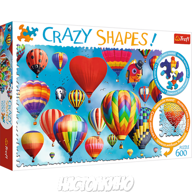 Пазл Crazy Shapes "Різнокольорові кулі". 600 елементів (Trefl)