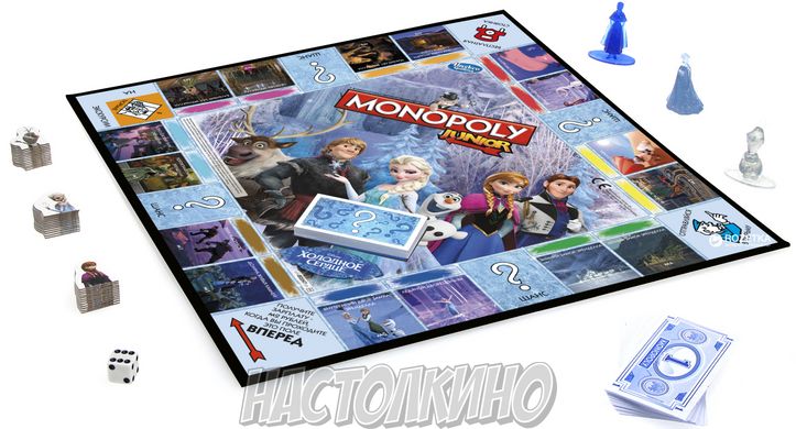 Настільна гра Монополия Junior Холодное Сердце (Monopoly Frozen)