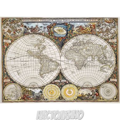Пазли фігурні дерево "Антична карта світу", 1000 елементів (Trefl)