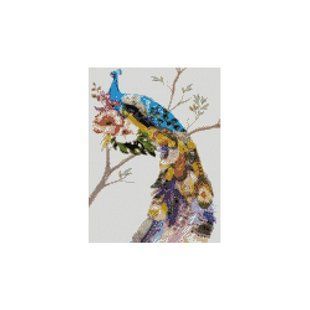 Алмазна мозаїка "Яскравий павич", 30х40 см