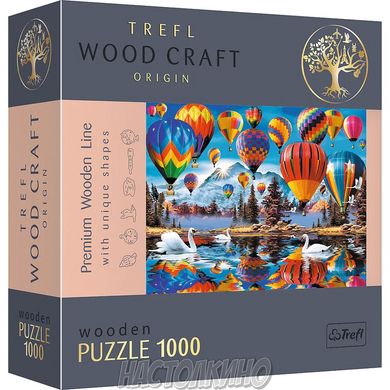 Пазли фігурні дерево "Повітряні кулі", 1000 елементів (Trefl)