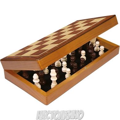 Шахи дерев'яні у складаній скринці