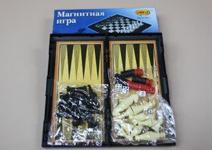 Шахматы магнитные 3в1