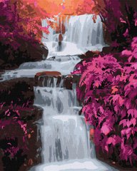 Картина по номерам. "Тропічний водоспад" 40х50см
