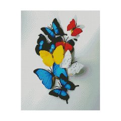 Алмазна мозаїка «Яскраві метелики», 40х50 см