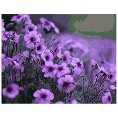 Картина по номерам "Фіолетові квіти", 40х50 см