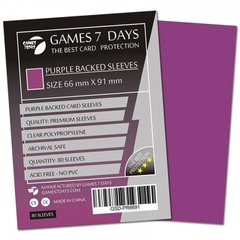 Протекторы для карт 66x91 с фиолетовой обложкой (Card Sleeves 66x91 PURPLE)