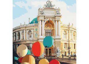 Картина по номерам. Міський пейзаж "Перлина біля моря" 40*40см