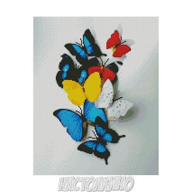 Алмазна мозаїка «Яскраві метелики», 40х50 см