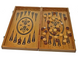 Ігровий набір 3в1 нарди і шахи та шашки, Бамбук (59х59 см)