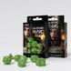 Набор кубов Classic Runic Green & yellow Dice Set
