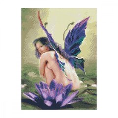 Алмазная мозаика "Дівчина-метелик", 30х40 см