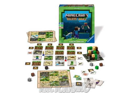 Настольная игра Майнкрафт: Будівельники та Біоми (Minecraft: Builders&Biomes) (англ.)