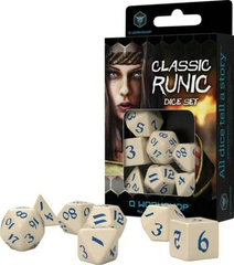 Набор кубов Classic Runic Beige & blue Dice Set