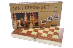 Набір 3 в 1: Шахи, шашки, нарди