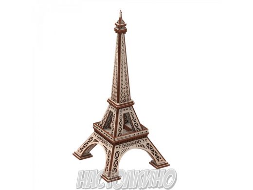 Механическая деревянная 3D-модель Эйфелева башня