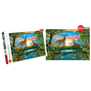 Пазл "Волки". 500 элементов (Trefl)
