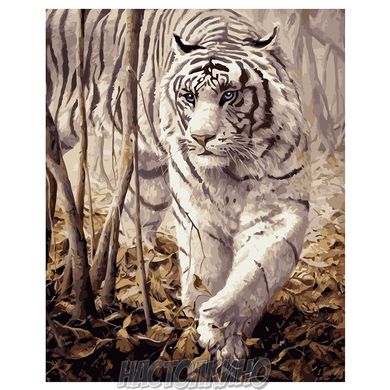 Картина за номерами "Білий тигр", 40х50 см