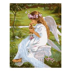 Картина за номерами "Гармонія янгола з прородою", 40х50 см