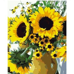 Картина по номерам "Яскраві соняшники", 40х50 см