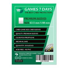 Протектори для карт 63.5x88 мм ПРЕМІУМ (Card Sleeves 63.5x88 Premium)