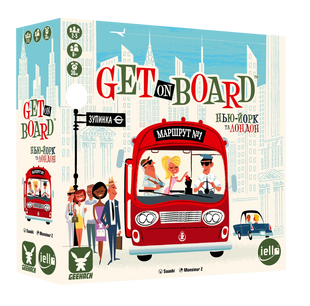 Настольная игра Get on Board. Маршруты: Нью-Йорк / Лондон (укр)