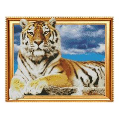 Алмазная мозаика «Гордий тигр», 40х50 см