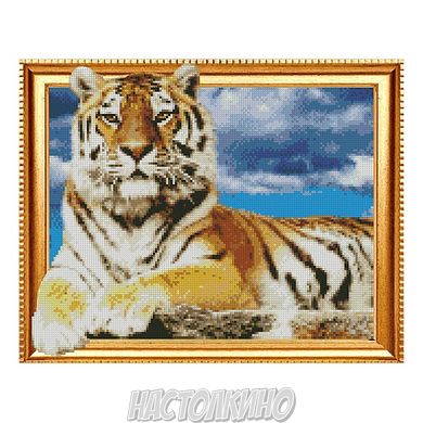 Алмазна мозаїка «Гордий тигр», 40х50 см
