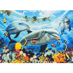 Алмазная мозаика "Морський світ", 40х50 см
