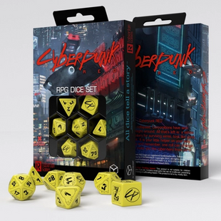 Набір кубів Cyberpunk Red Dice Set - Danger Zone (7)