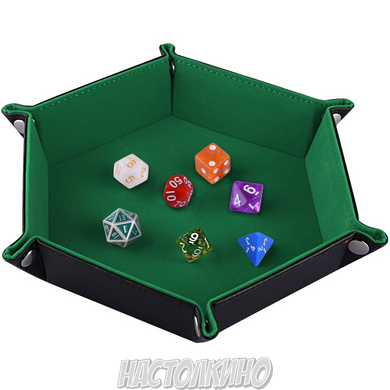 Лоток для кубиків, зелений (Hexagon dice tray - Green)