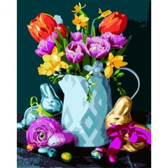 Картина за номерами "Квіти на Великдень", 40х50 см