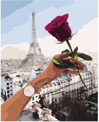 Картина за номерами "Побачення в Парижі", 40х50 см