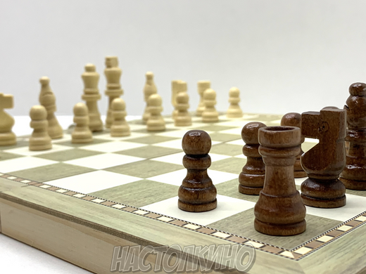 Шахматы, шашки, нарды 34 см (Набор 3 в 1)