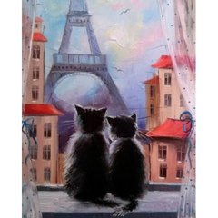 Картина за номерами "Пара котиків", 40х50 см